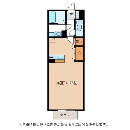 ジューンベリー(南棟)の物件間取画像